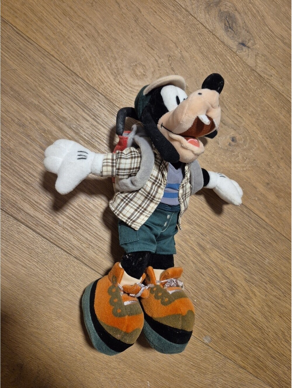 Disney Goofy Plush Toy Hiking Hike Backpack Backpacking California Adventure 13"